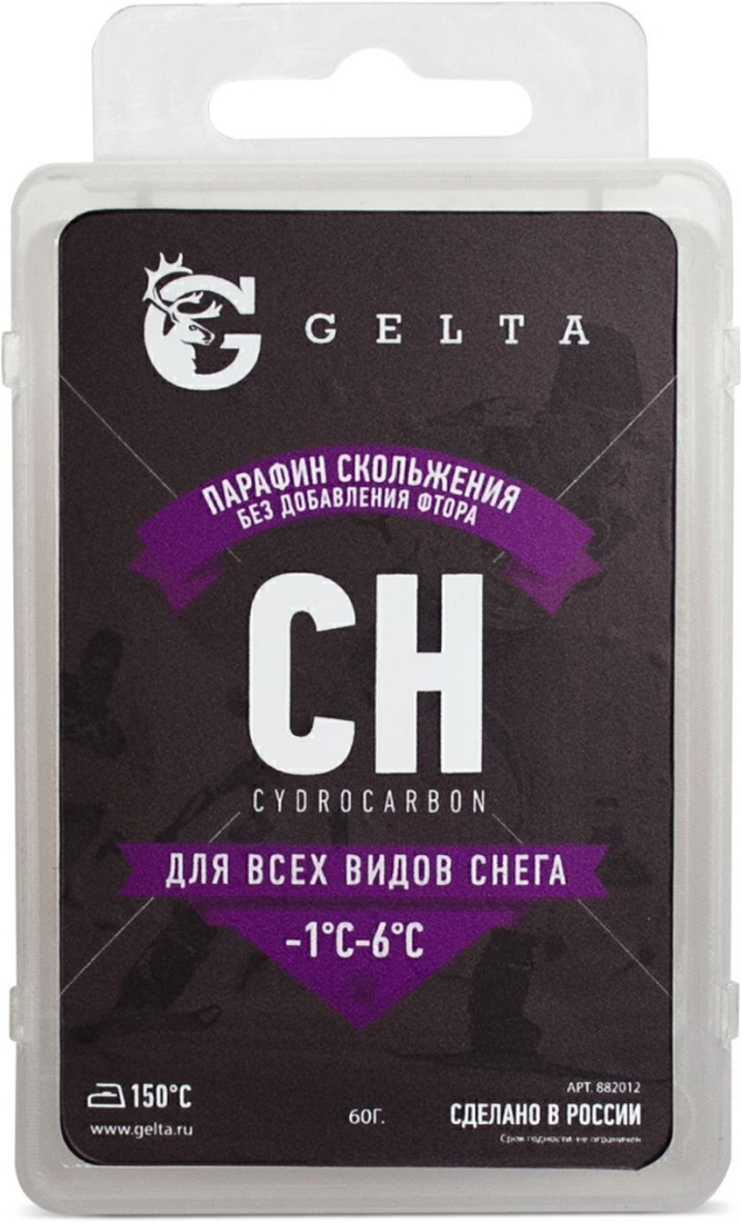 Парафин GELTA -1/-6 Фтор CH Все типы снега 60г