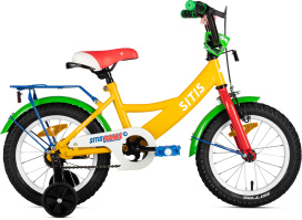 Велосипед SITIS PAMS 14 (2025) Yellow-Green-Red